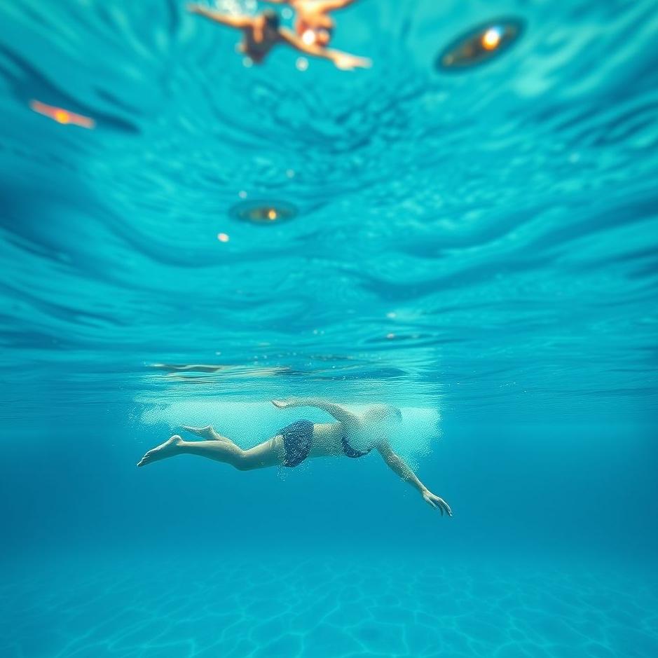 Dream : Swimming at the bottom of the pool in a dream