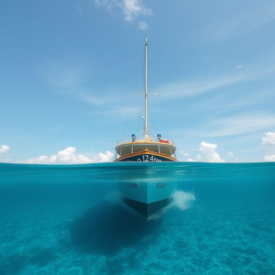 Dream : Swimming behind a ship in a dream