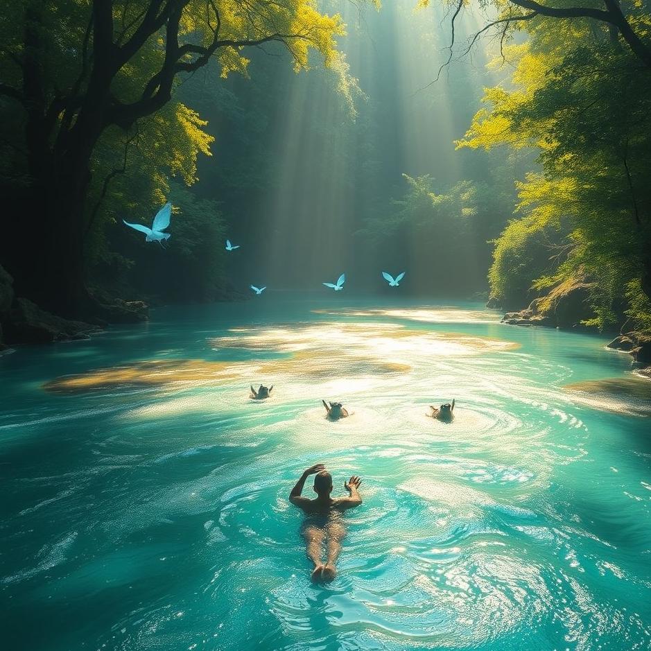 Dream : Swimming from flowing water in the dream