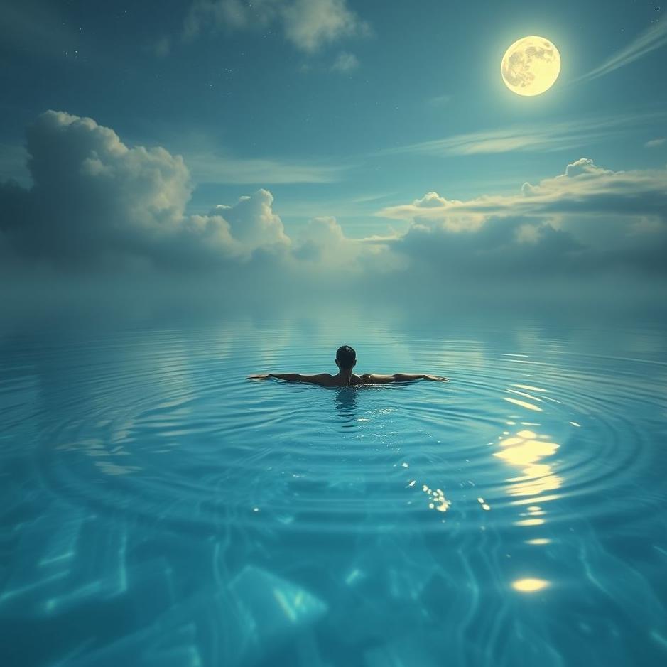 Dream : Swimming in a basin in a dream