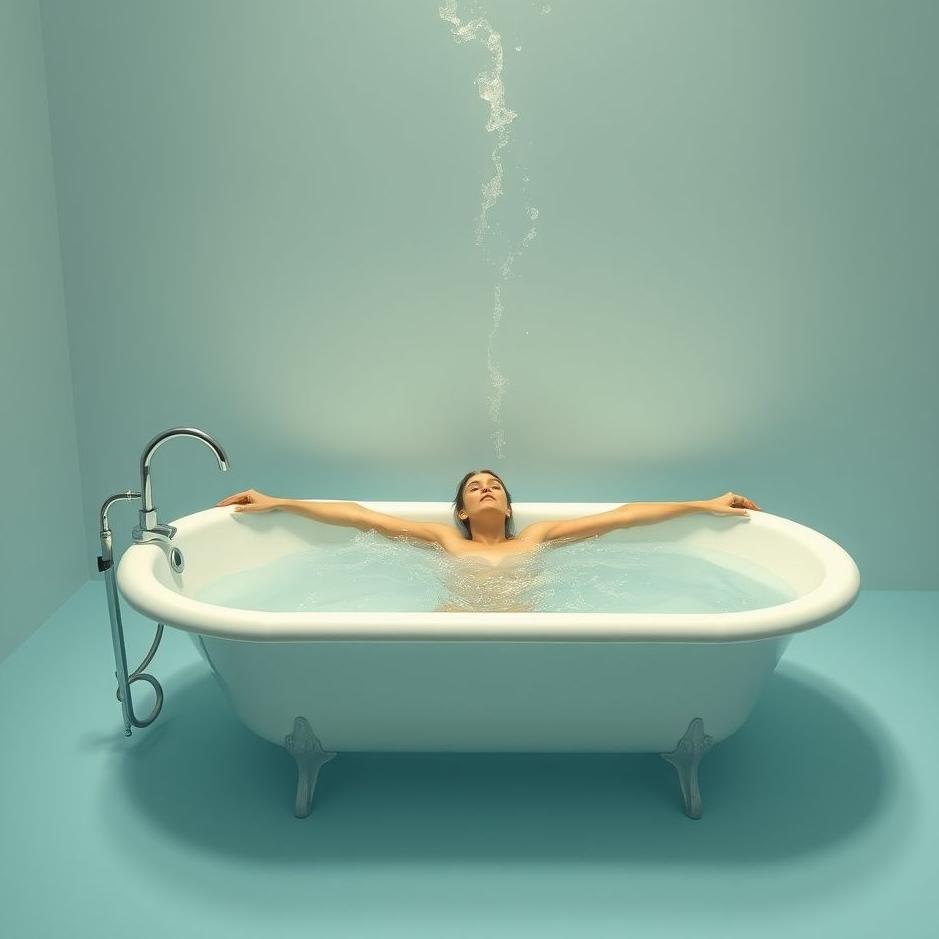 Dream : Swimming in a bathtub in a dream