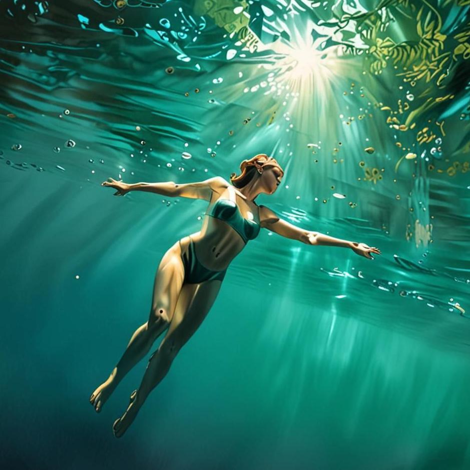 Dream : Swimming in a blurry pool 