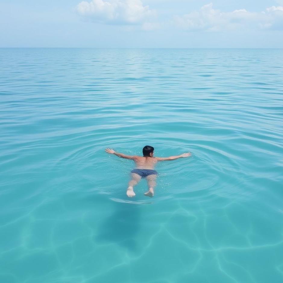 Dream : Swimming in a calm sea in a dream