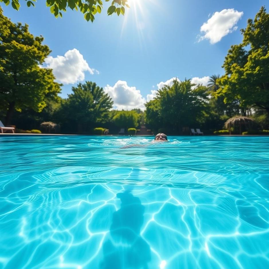 Dream : Swimming in a clear pool 