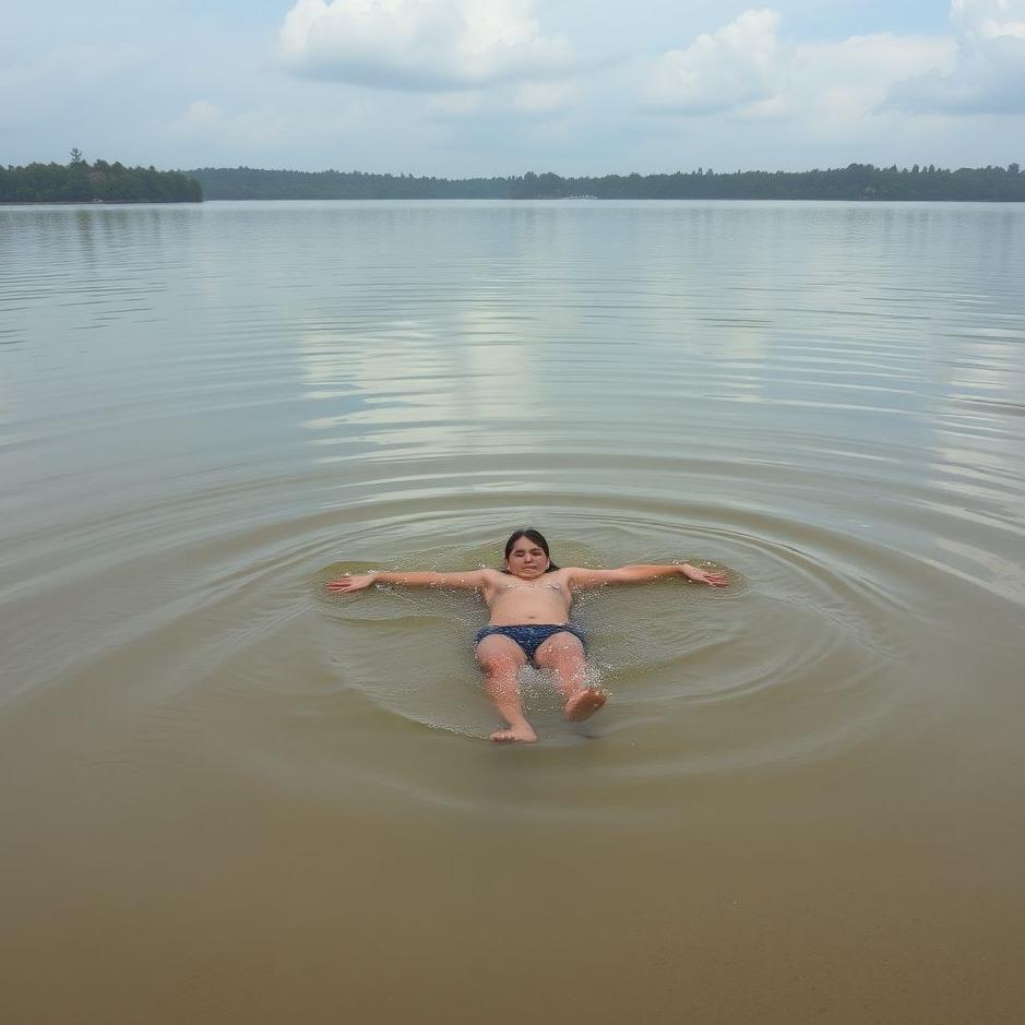 Dream : Swimming in a dirty lake in a dream