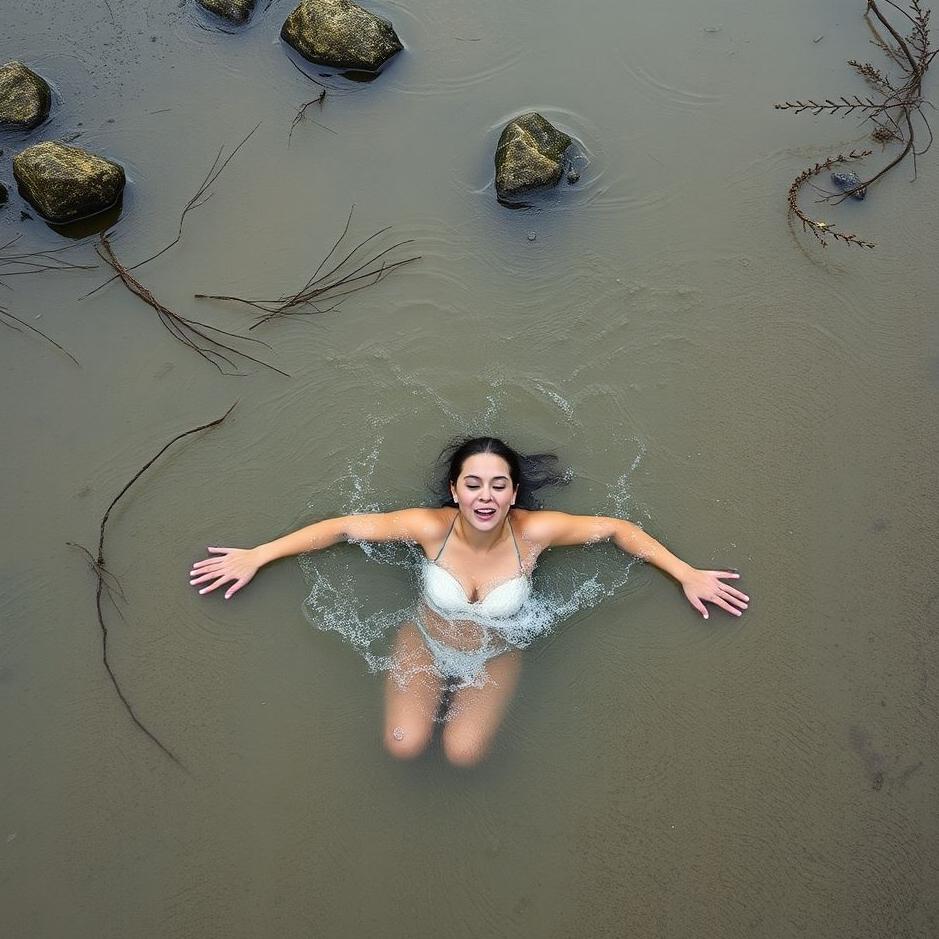 Dream : Swimming in a dirty stream in a dream