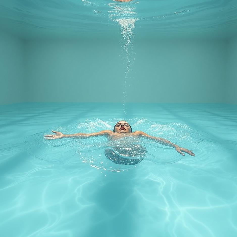 Dream : Swimming in a room full of water in a dream
