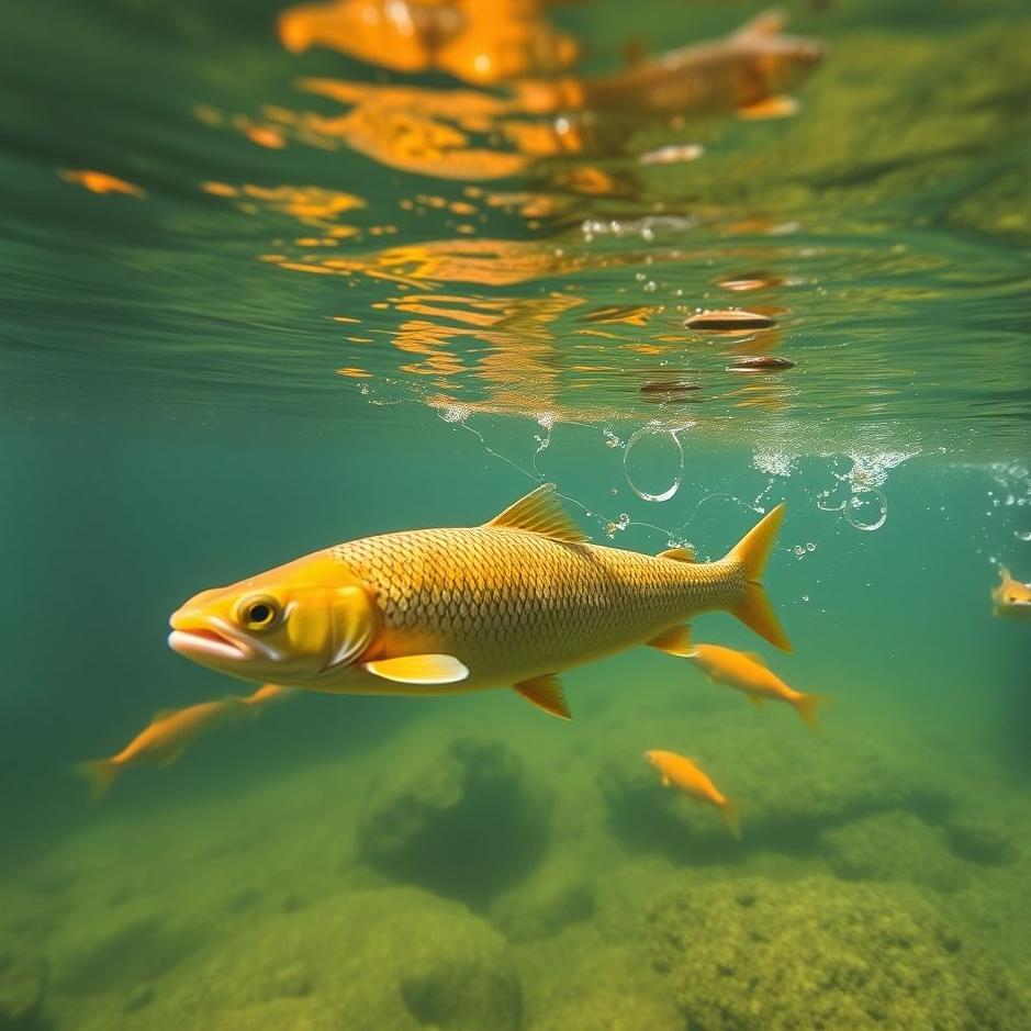 Dream : Swimming in a stream with fish