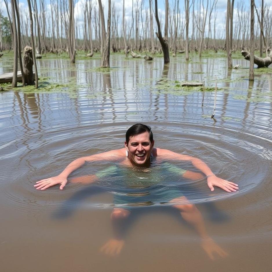 Dream : Swimming in a swamp