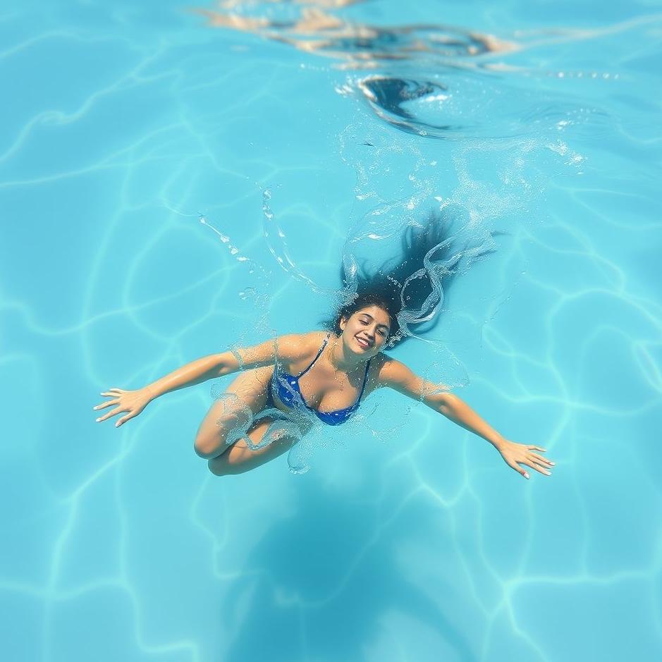 Dream : Swimming in colored water in a dream