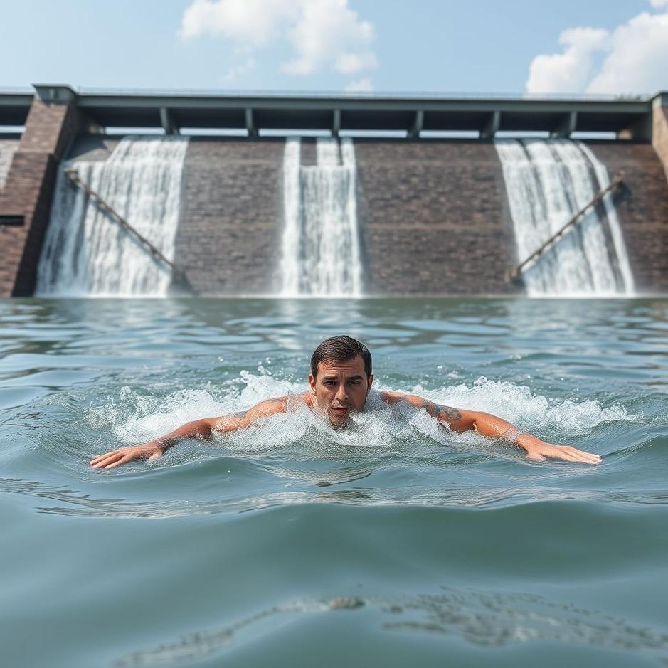 Dream : Swimming in dam water 
