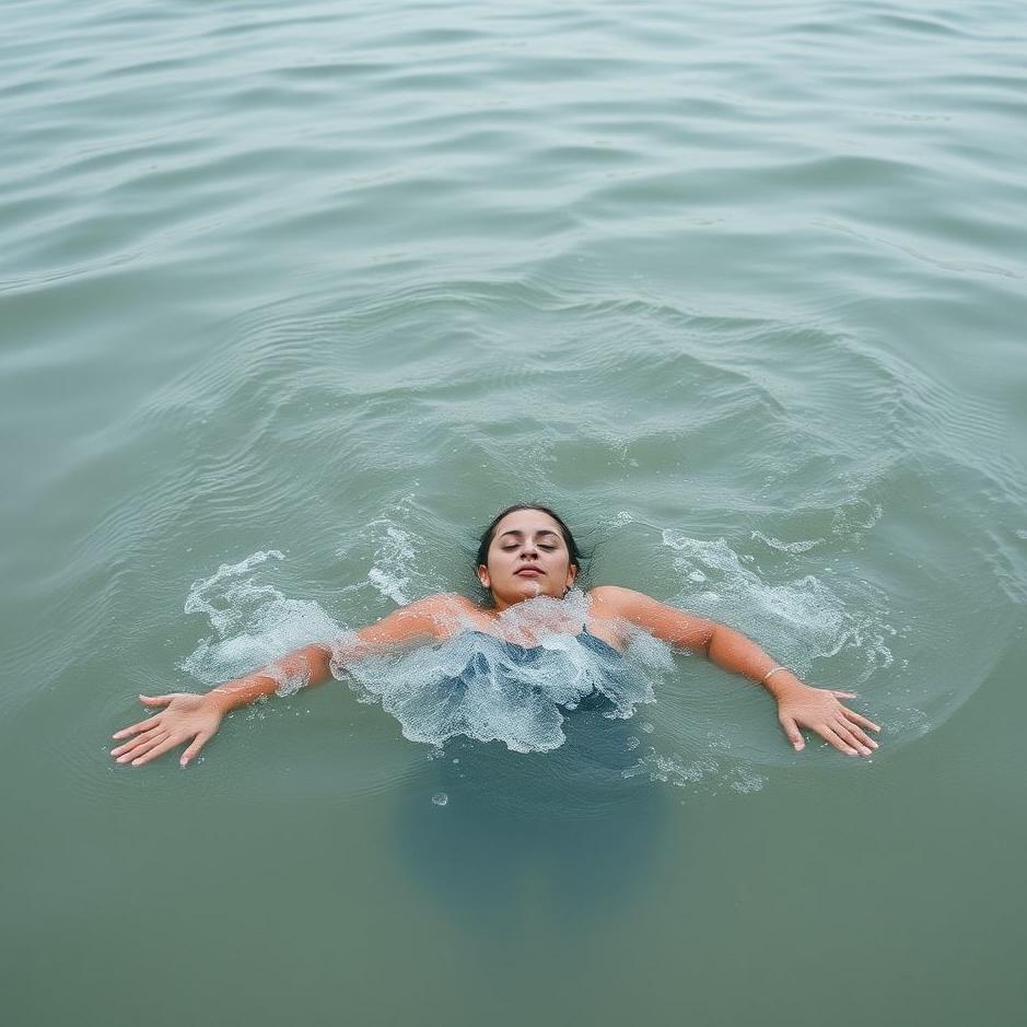 Dream : Swimming in flood water in a dream