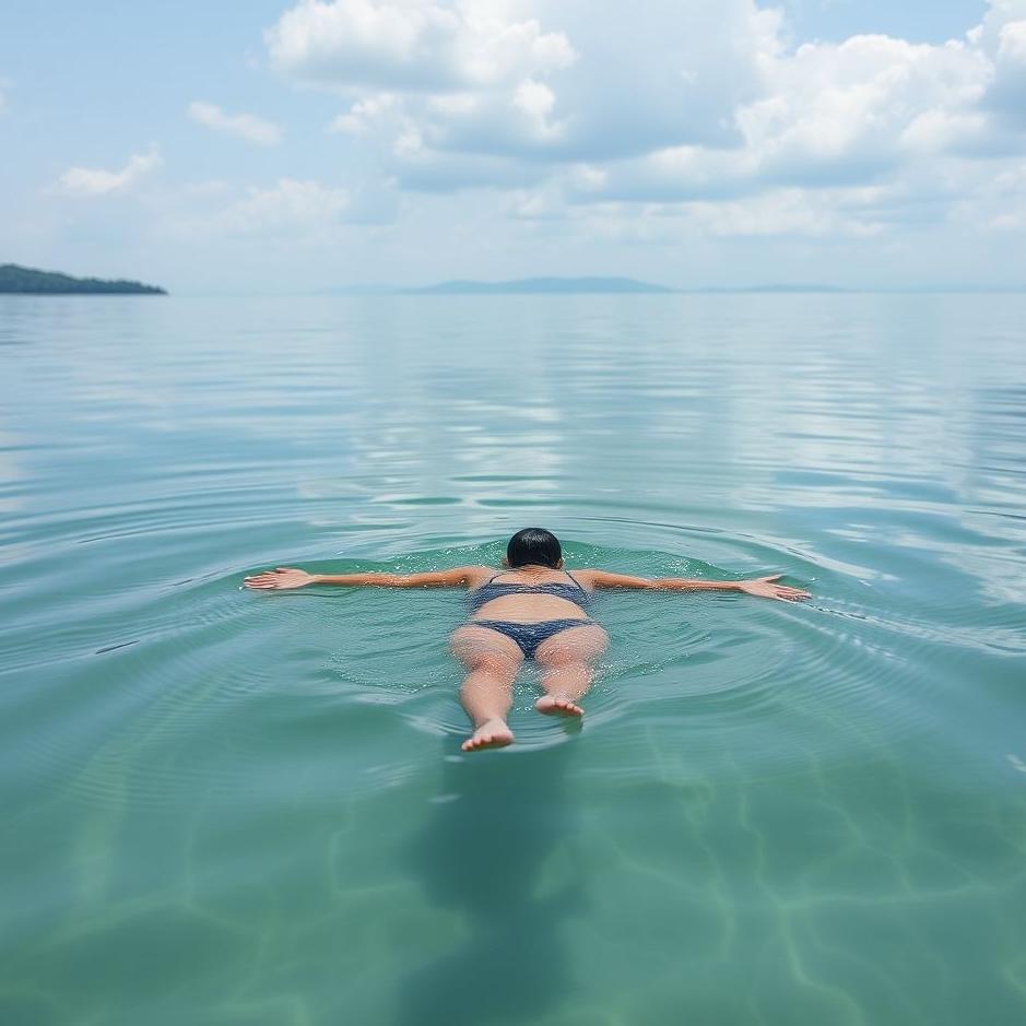 Dream : Swimming in lake water in a dream