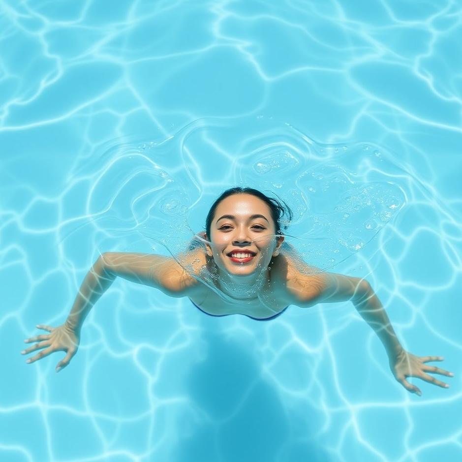 Dream : Swimming in pool water in a dream
