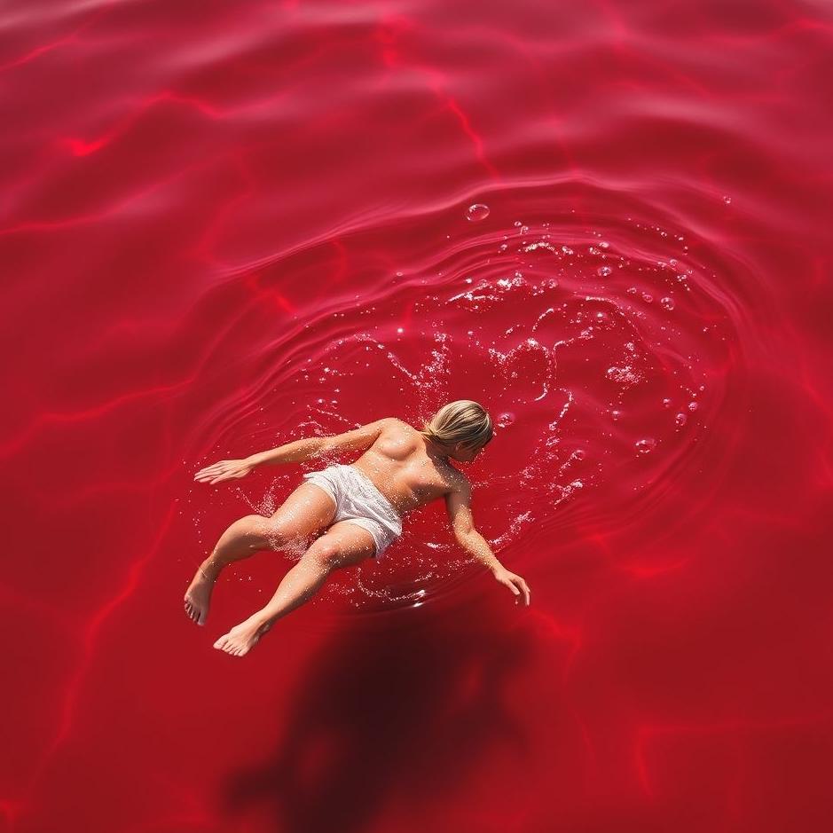 Dream : Swimming in red water in a dream
