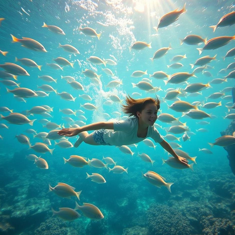 Dream : Swimming in school in a dream