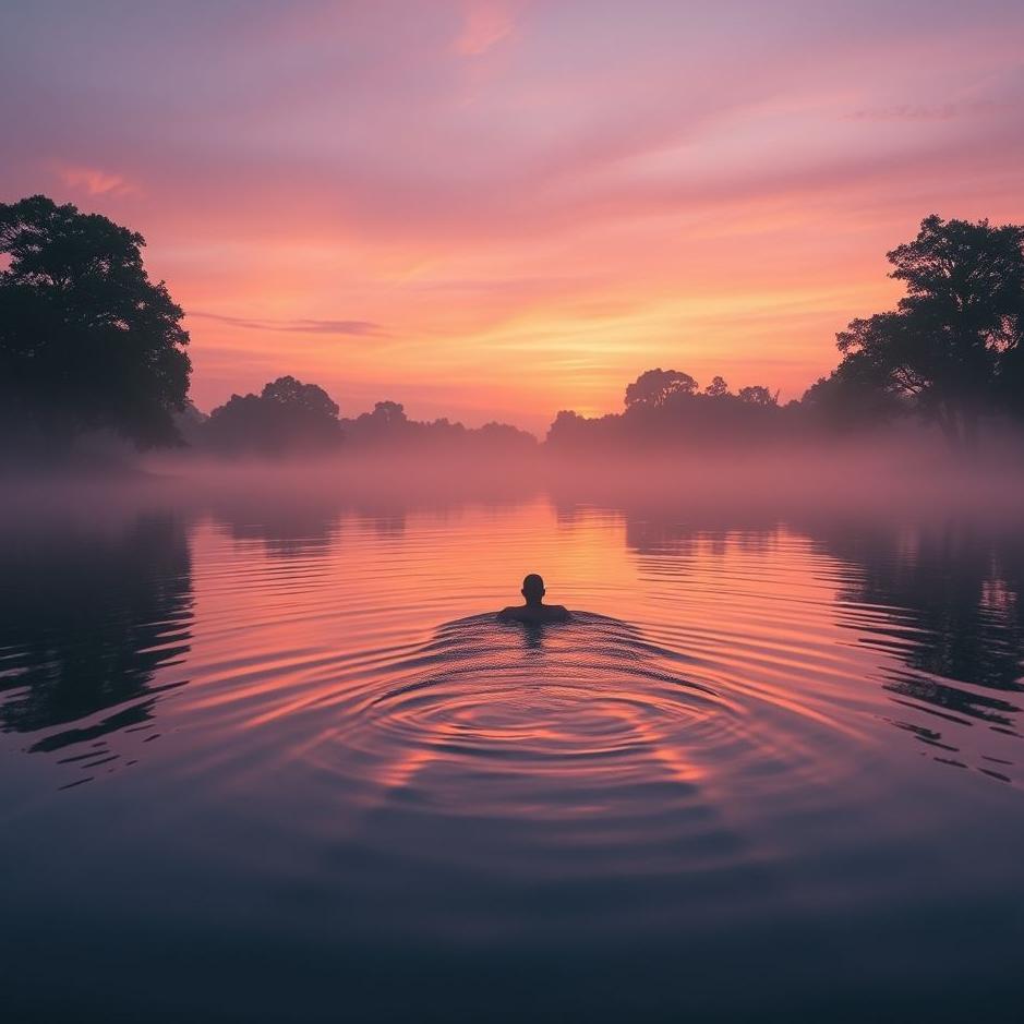 Dream : Swimming in the evening in the dream