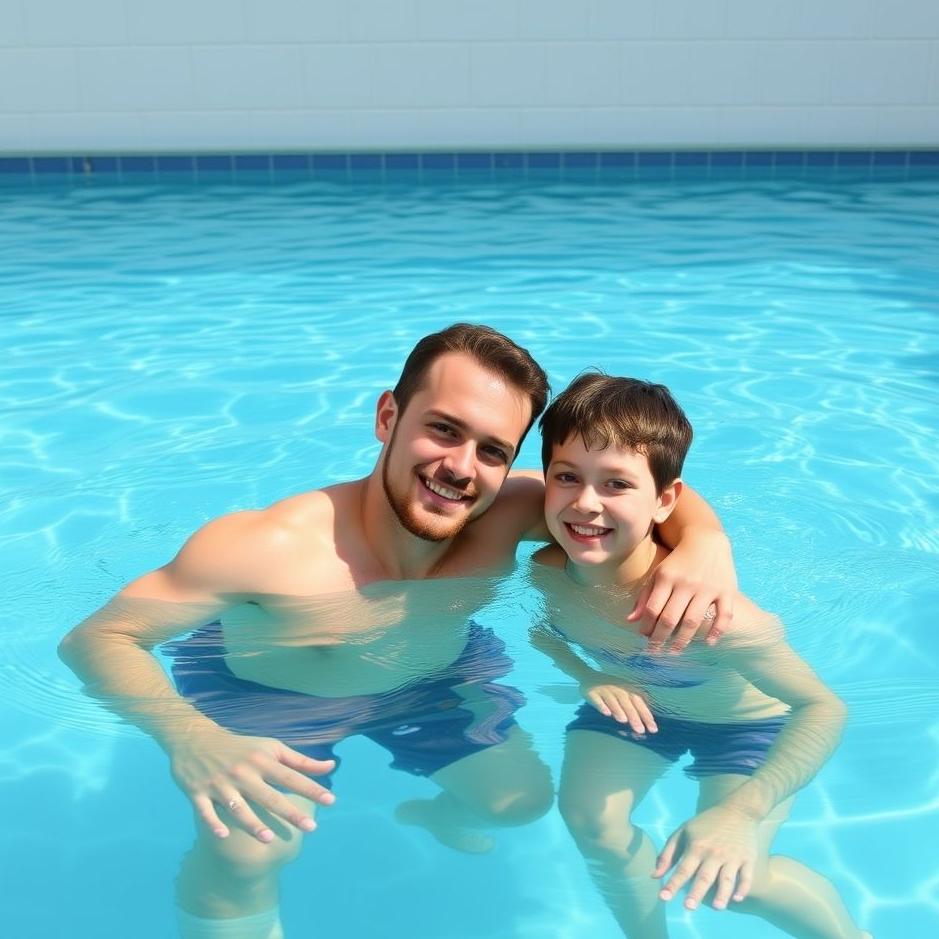 Dream : Swimming in the pool with my brother in a dream