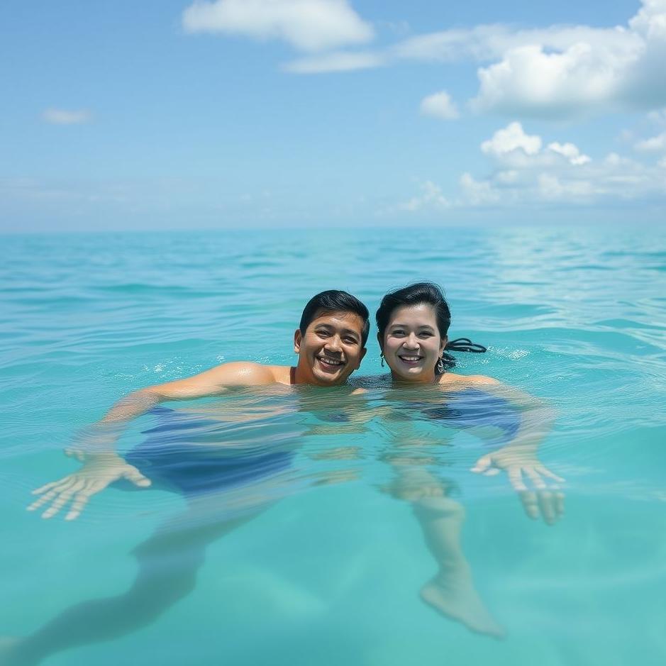 Dream : Swimming in the sea with a co-worker in a dream