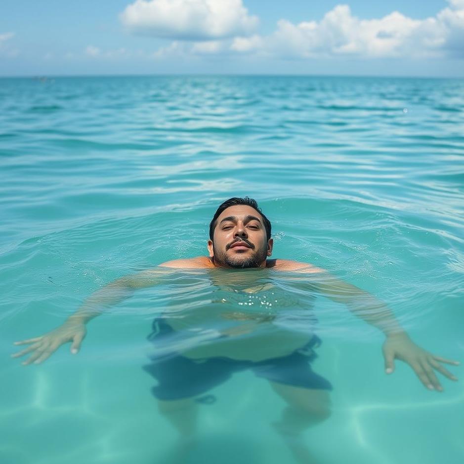 Dream : Swimming in the sea with a man in a dream