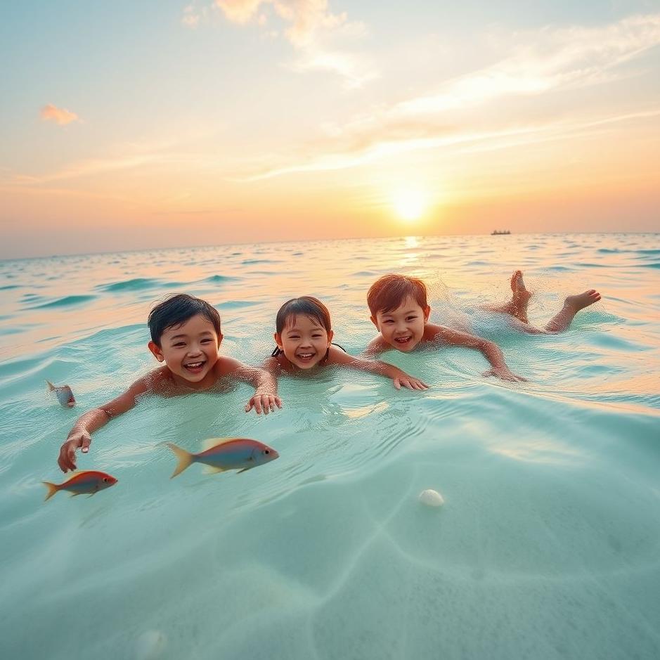 Dream : Swimming in the sea with family in the dream
