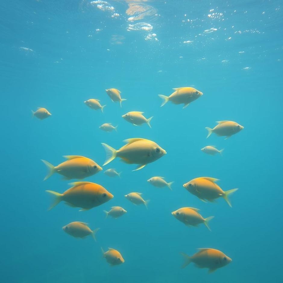 Dream : Swimming in the sea with fish in the dream