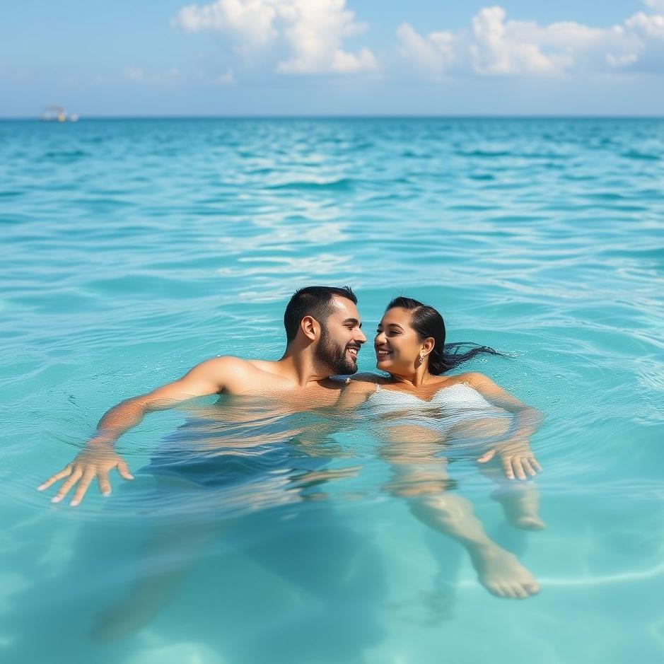 Dream : Swimming in the sea with the man you love in your dream