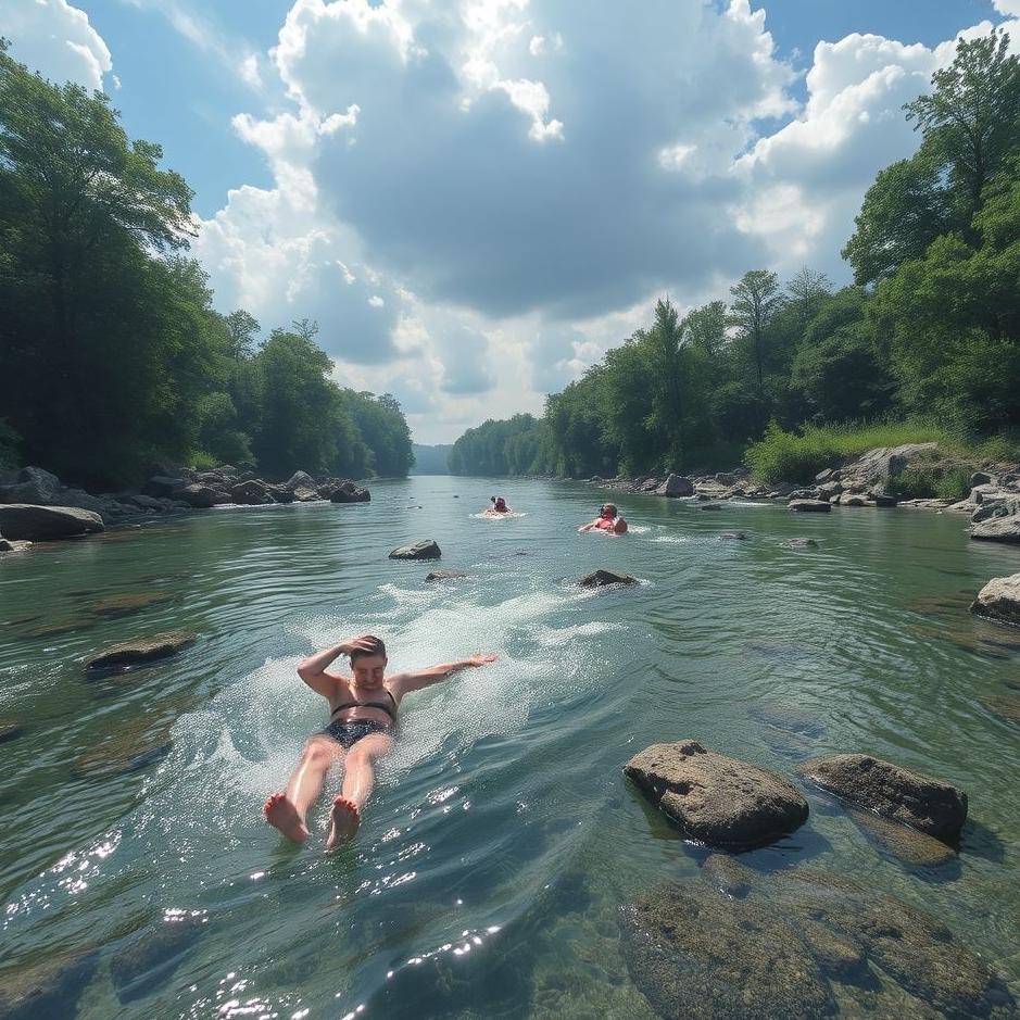 Dream Dictionary : Swimming in the stream in the dream