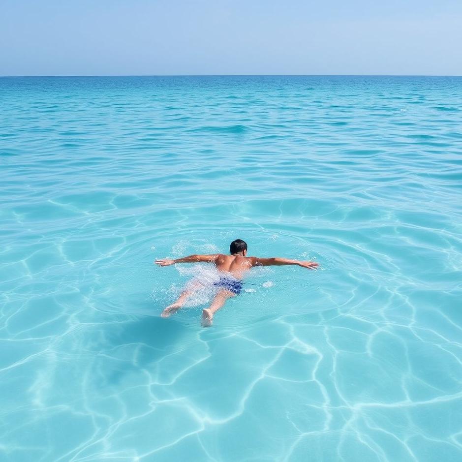 Dream : Swimming in the white sea 