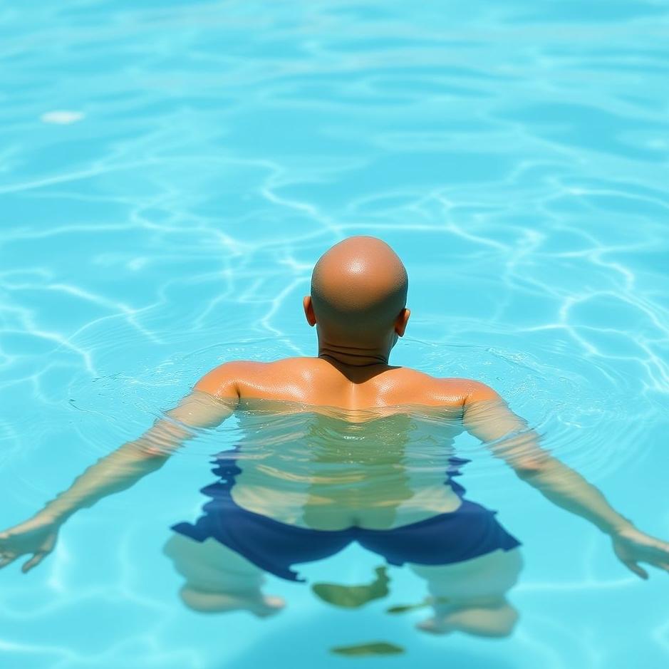 Dream : Swimming on your back in a pool in a dream