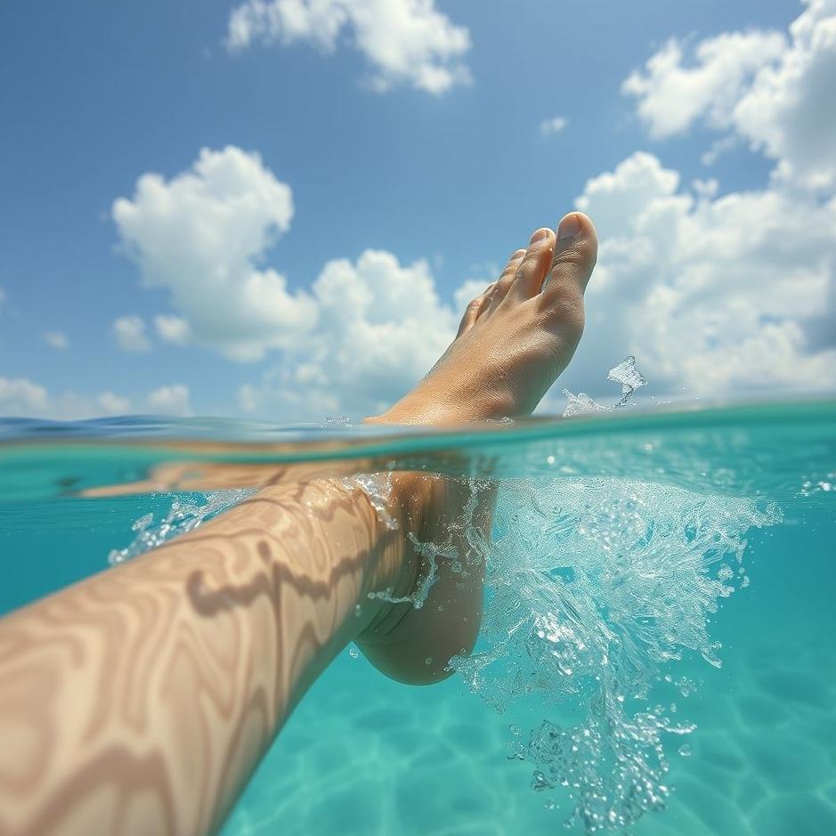 Dream Dictionary : Swimming the foot skin in the dream