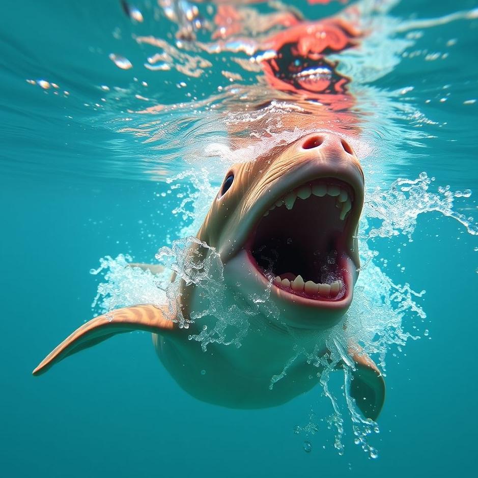 Dream : Swimming through the throat 