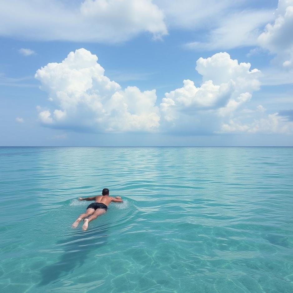 Dream : Swimming to the opposite shore in a dream