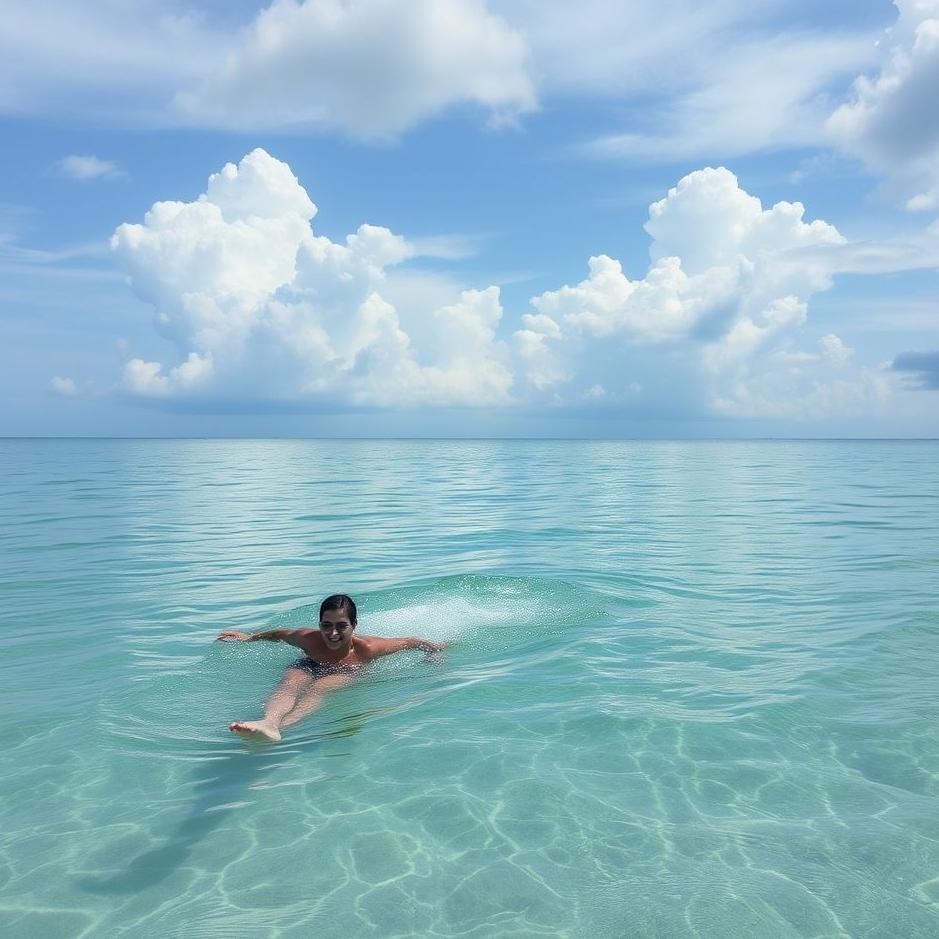 Dream : Swimming to the shore in a dream