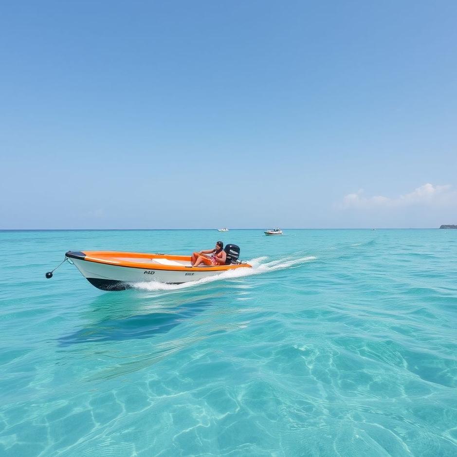 Dream : Swimming with a boat 