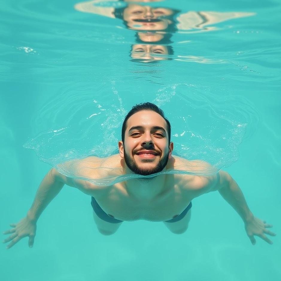 Dream : Swimming with a man in a dream