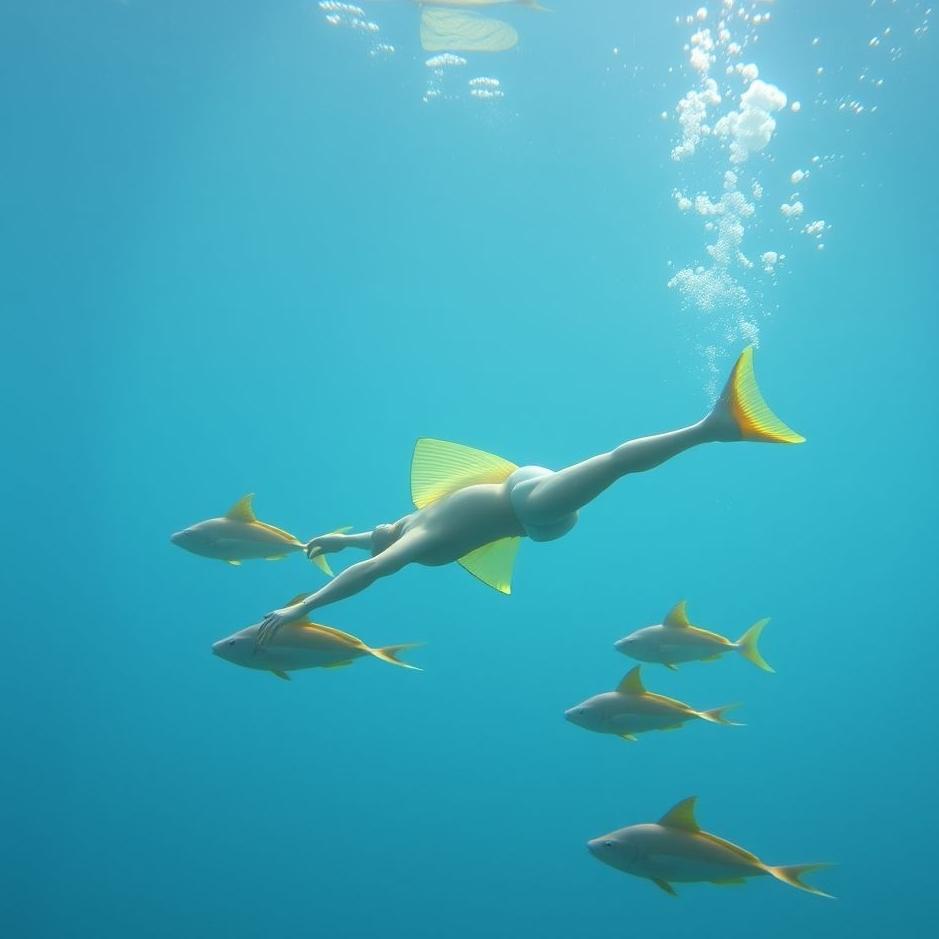 Dream : Swimming with fins in a dream