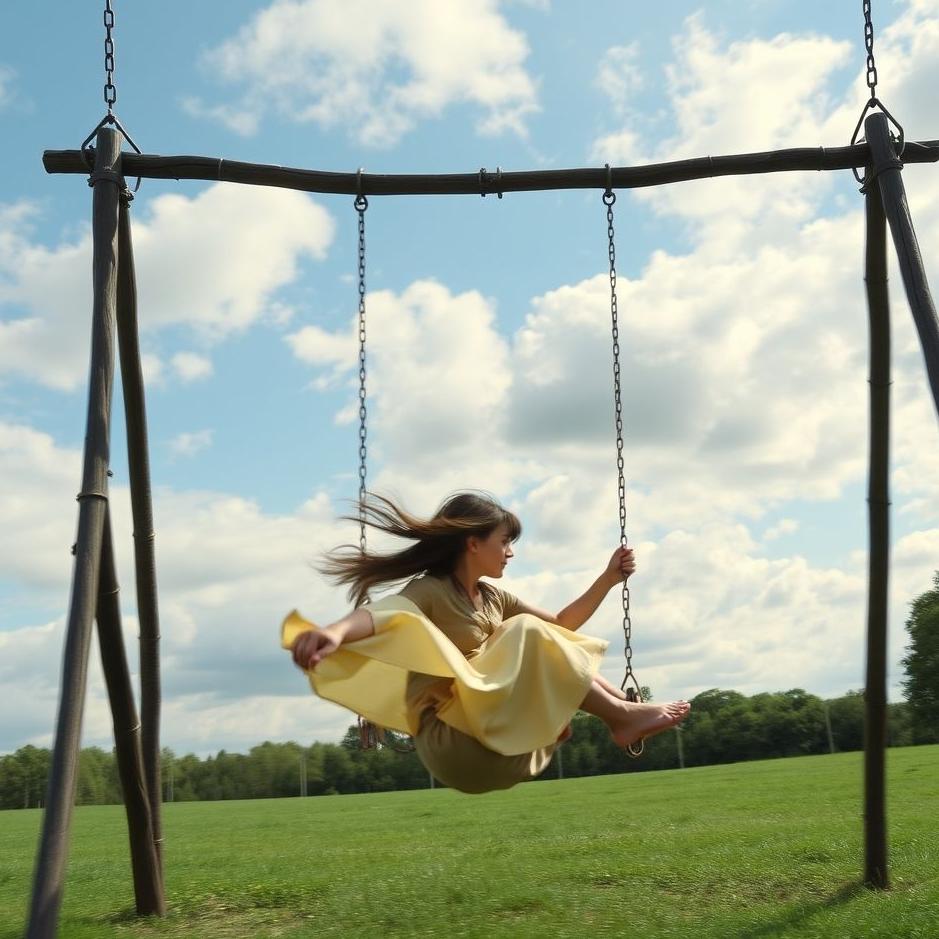 Dream : Swinging fast on a swing in a dream