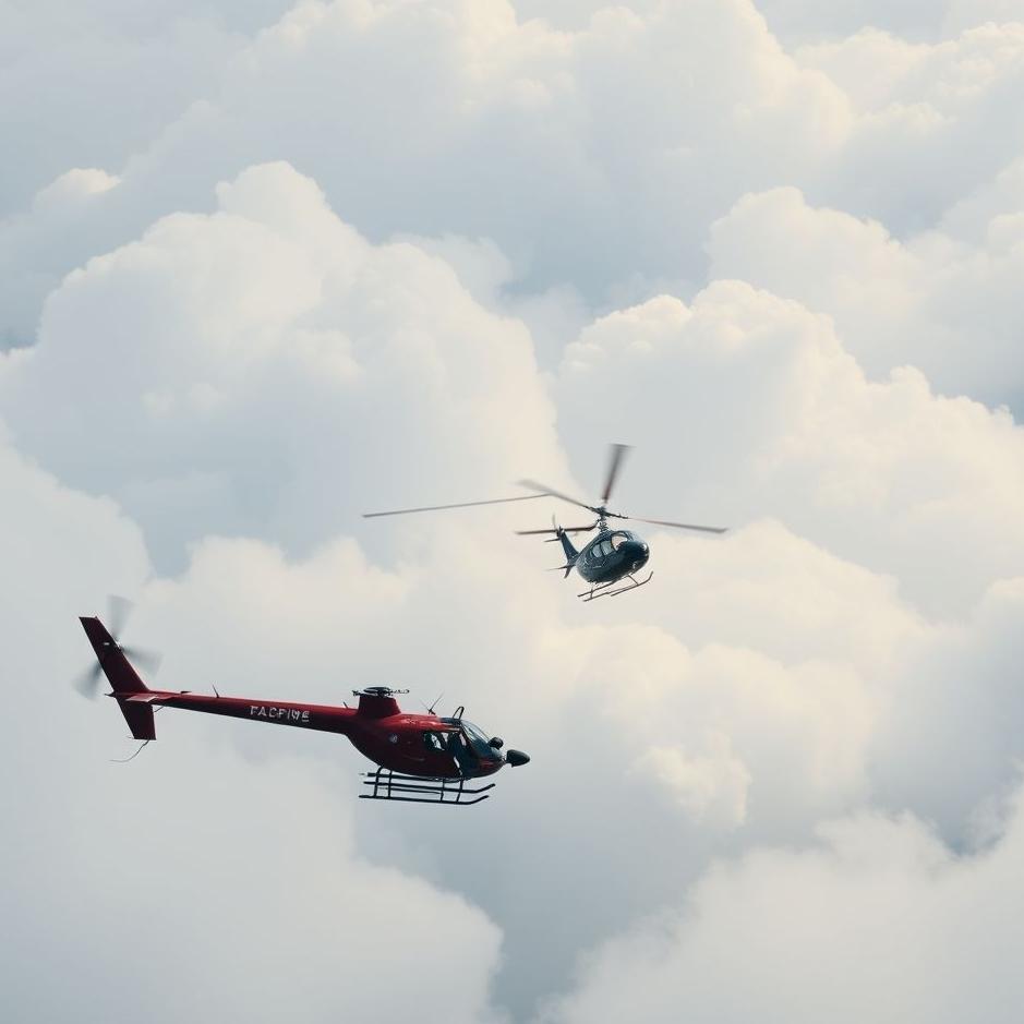 Dream : Swinging in a helicopter in a dream