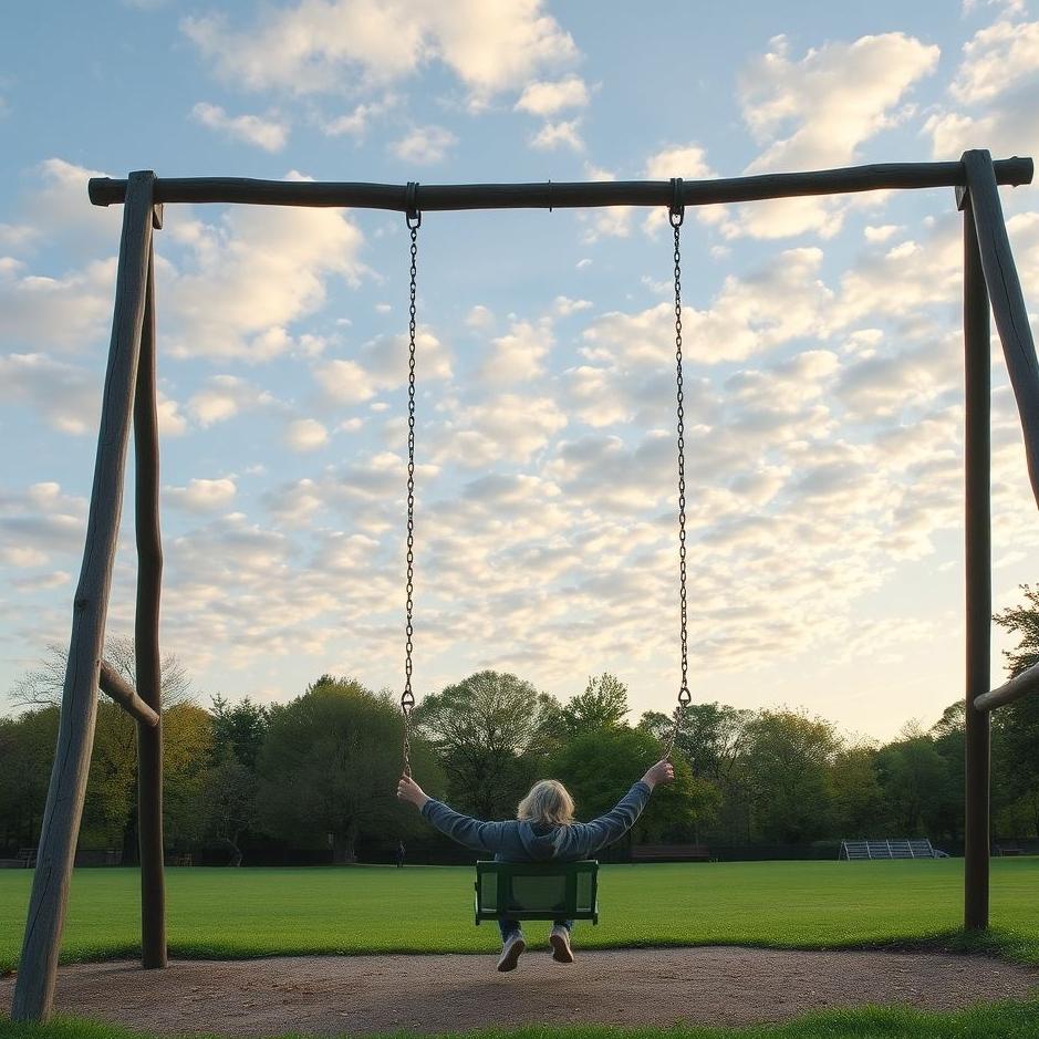 Dream : Swinging in a park in a dream