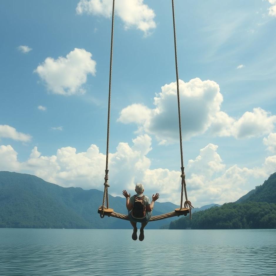 Dream : Swinging on a rope swing in a dream