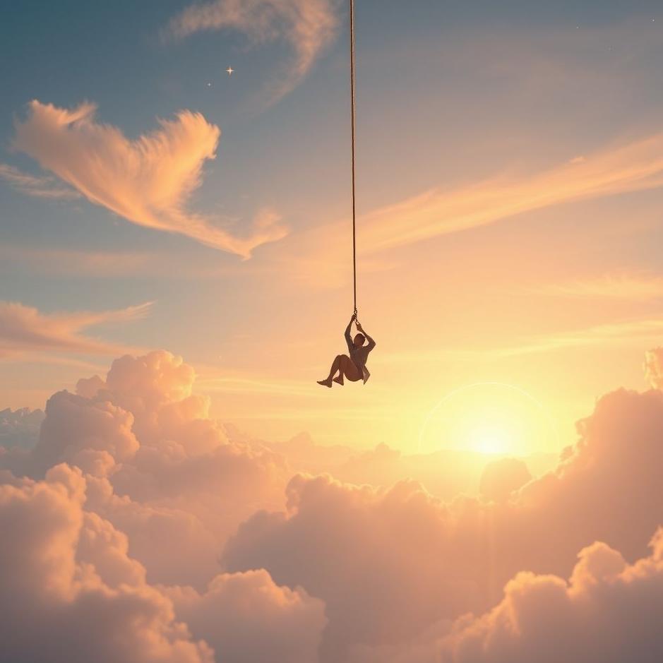 Dream : Swinging with a rope in the air in a dream
