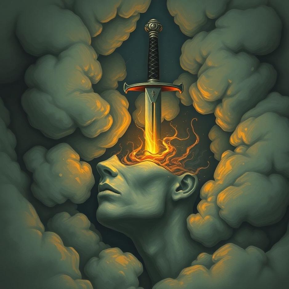 Dream : Sword stuck in the head in a dream