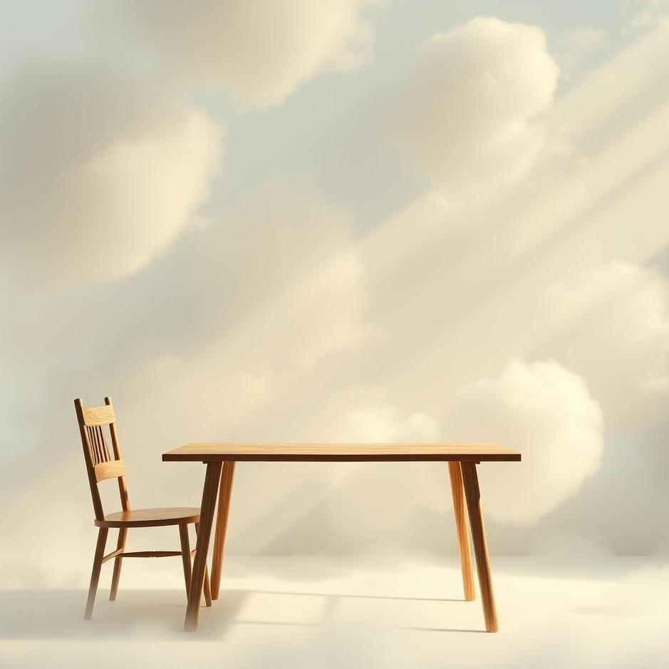 Dream : Table and a chair in a dream