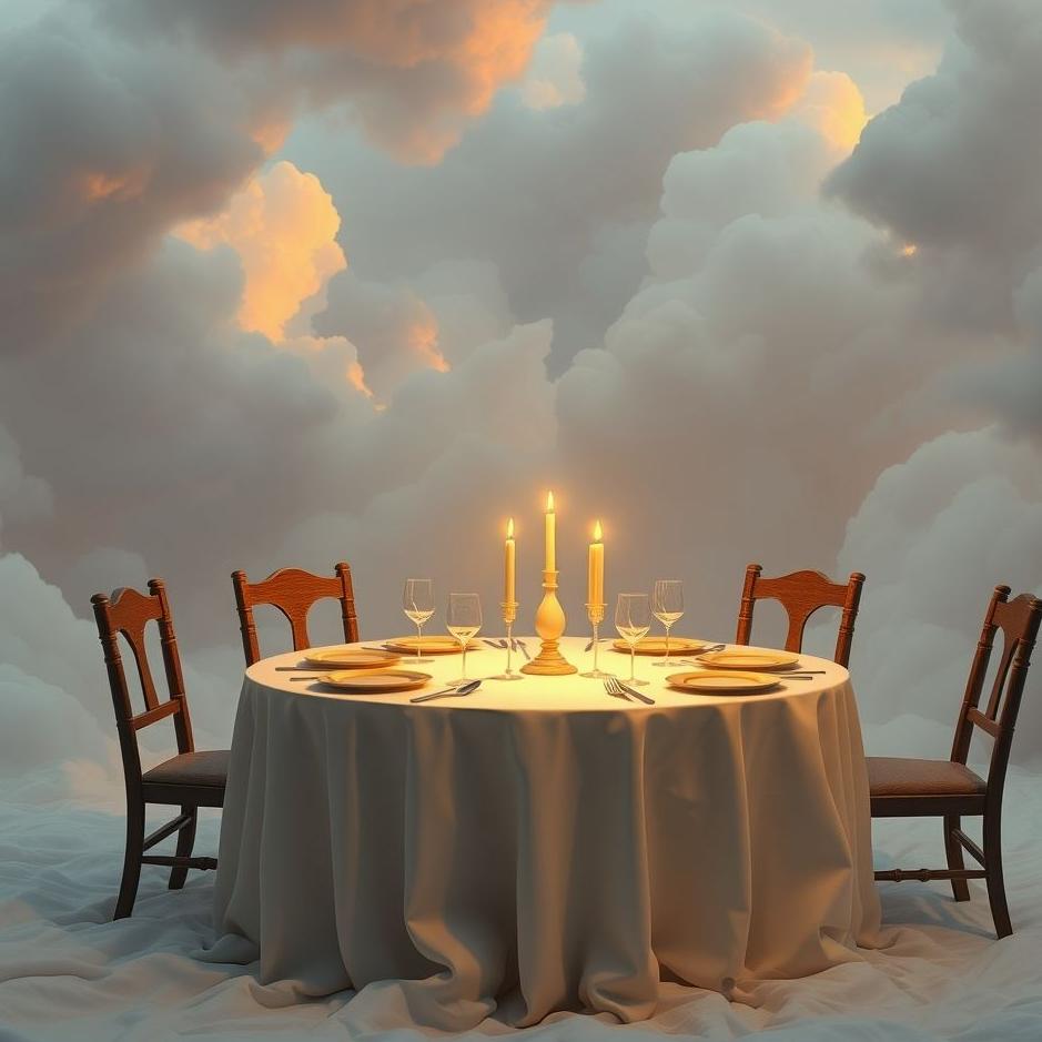Dream : Table being prepared in a dream