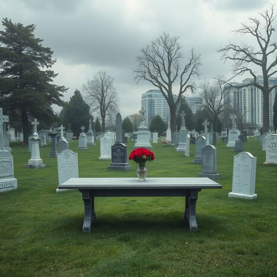 Dream : Table in a cemetery in a dream