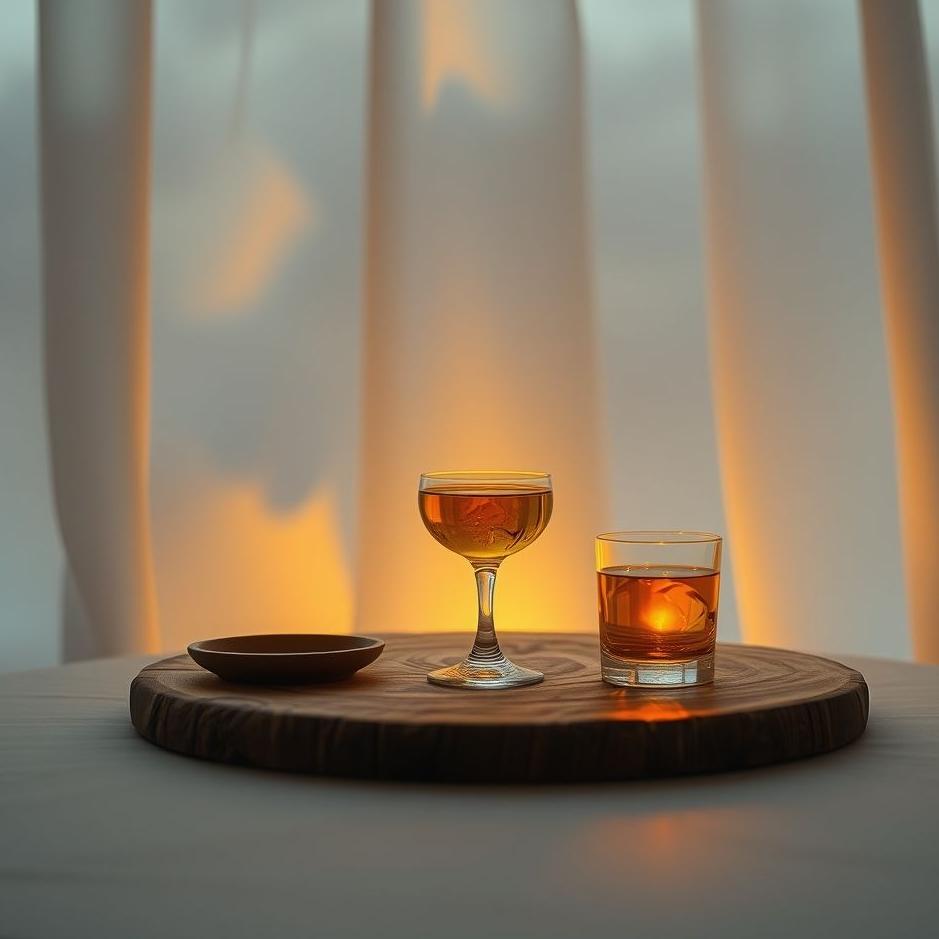 Dream : Table with alcohol in a dream