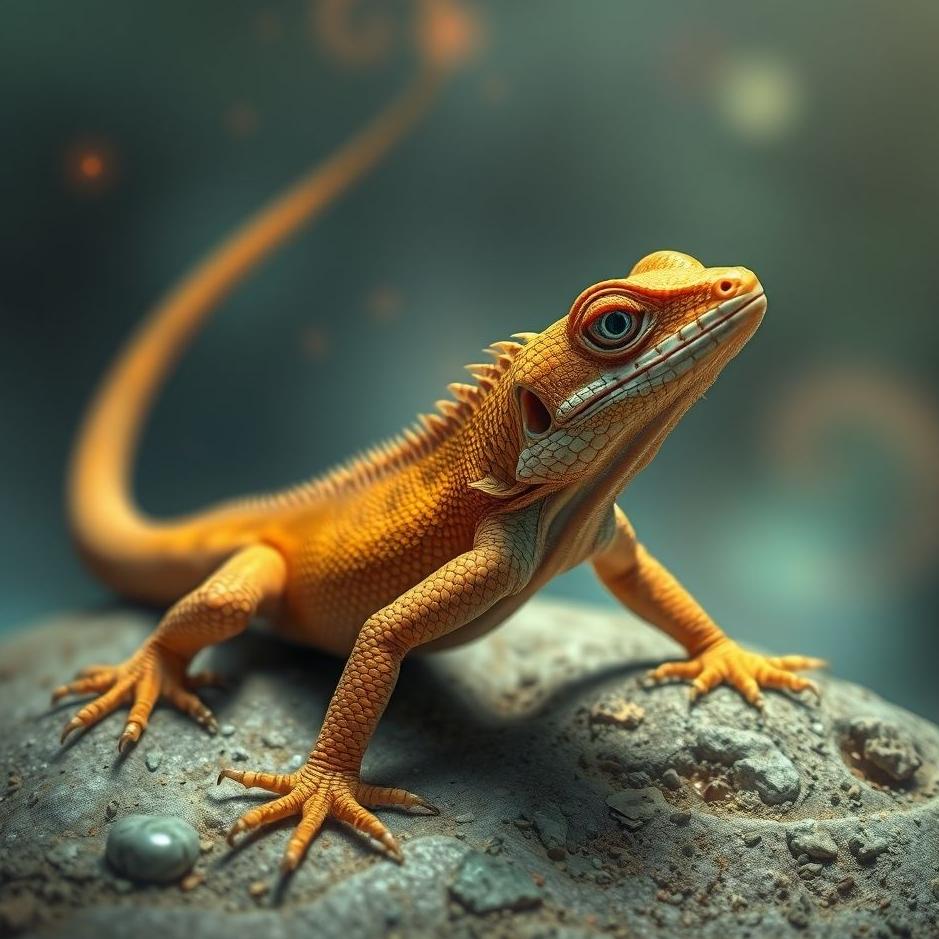 Dream : Tailless lizard in a dream