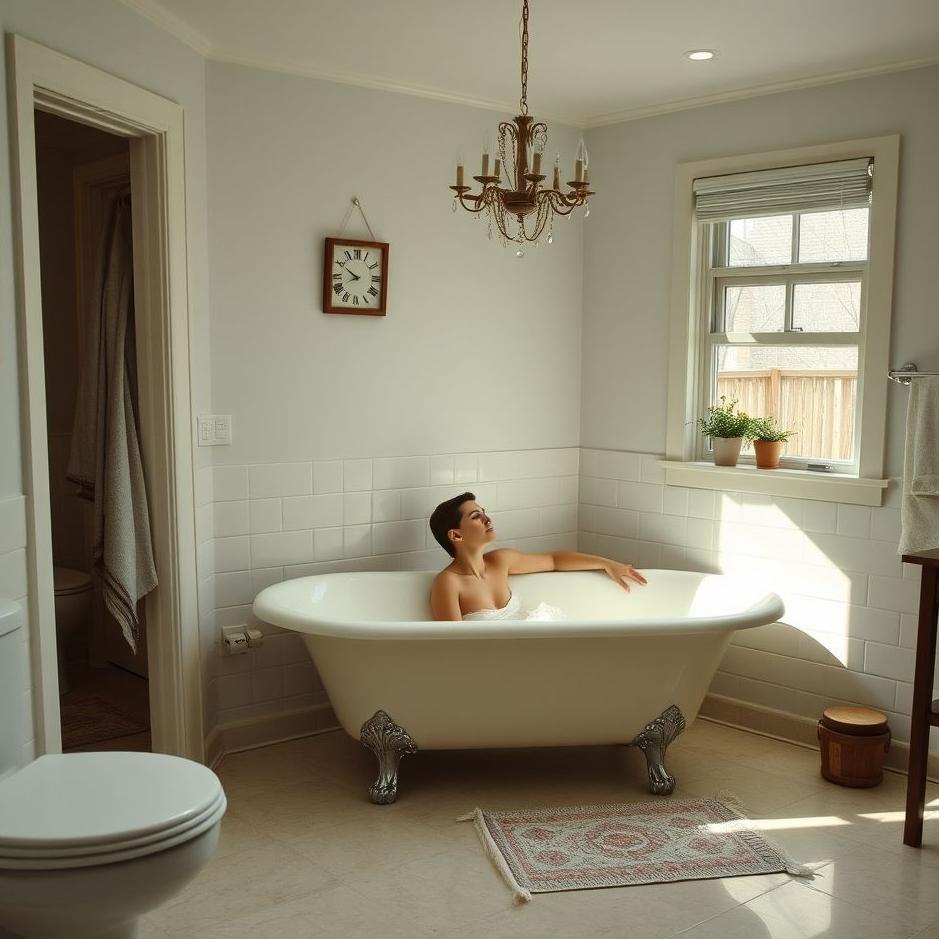 Dream : Taking a bath in another house