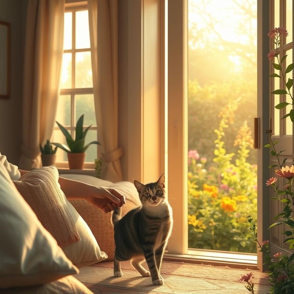 Dream : Taking a cat out of the house in a dream